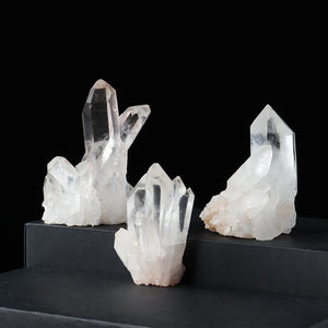 Klarer Quarz Kristallcluster