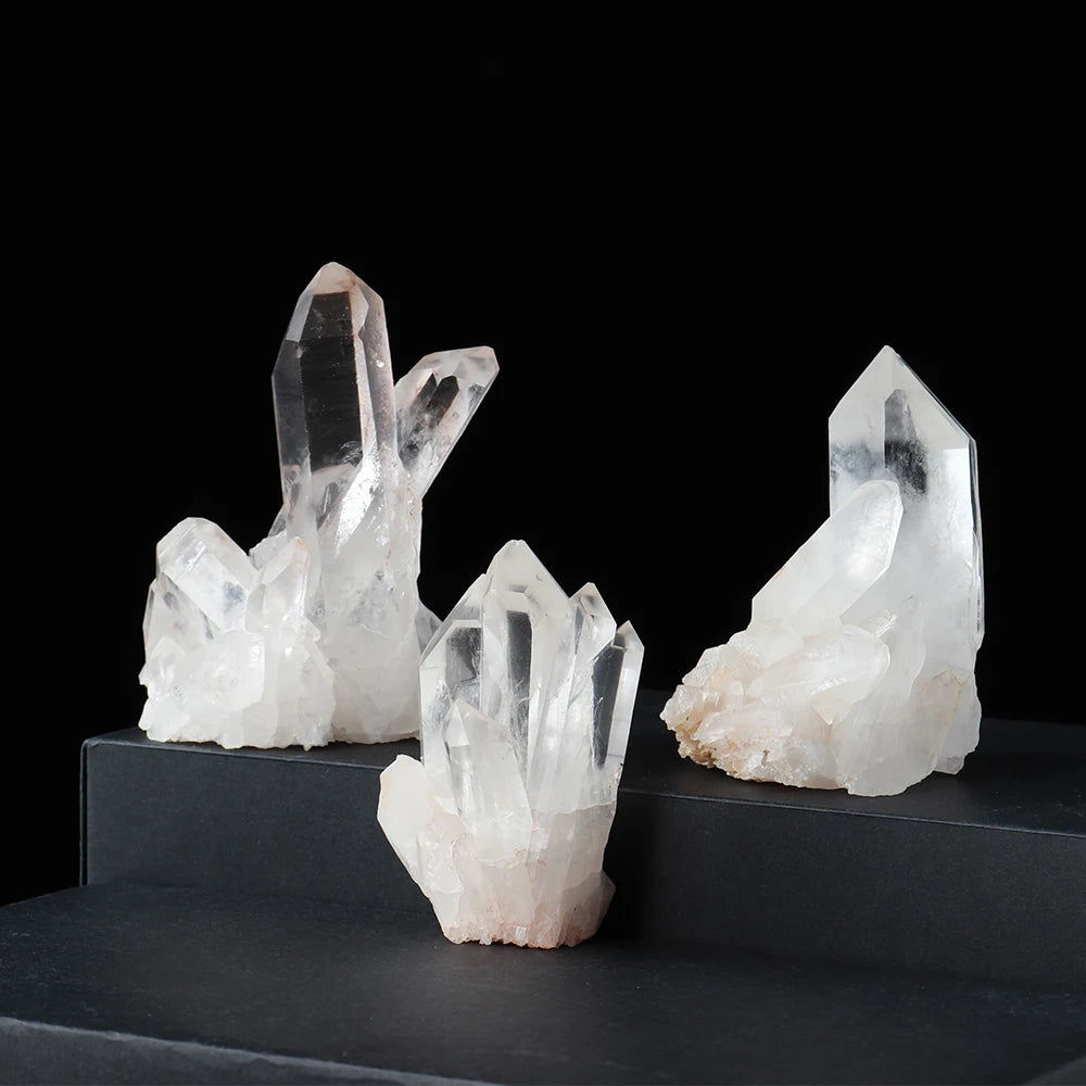 Klarer Quarz Kristallcluster