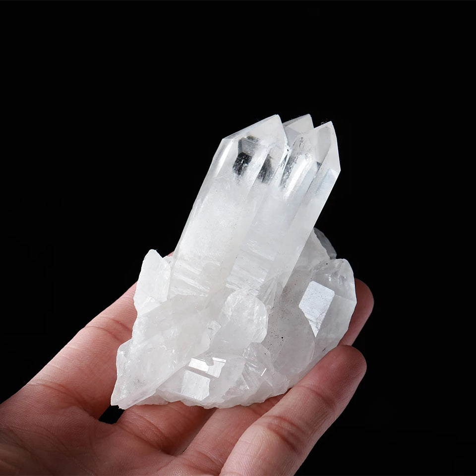 Klarer Quarz Kristallcluster