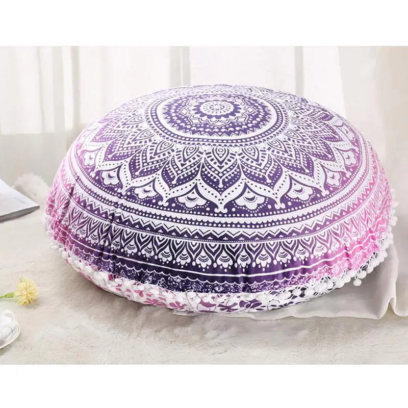 Bunte Mandala-Meditationskissen