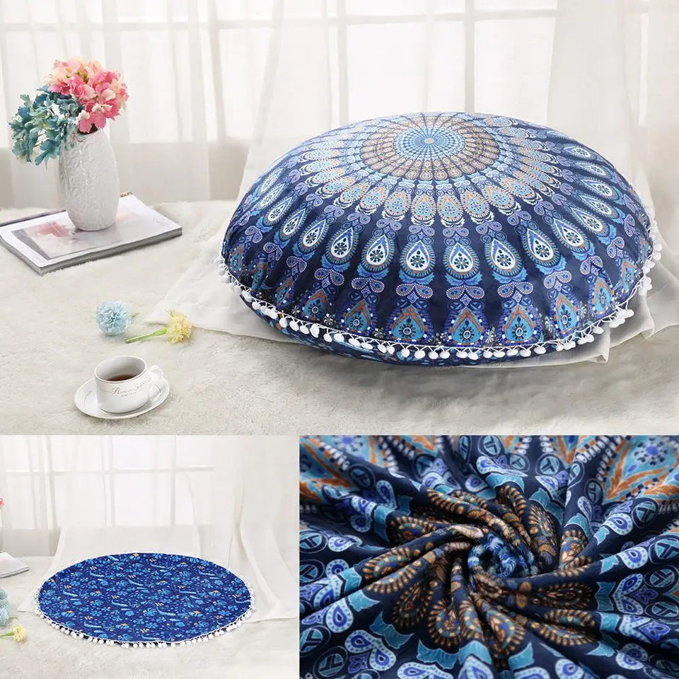 Bunte Mandala-Meditationskissen